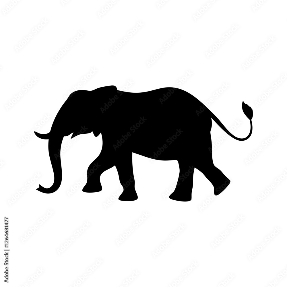 Obraz premium Majestic Elephant Silhouette - Wild Safari Animal Art