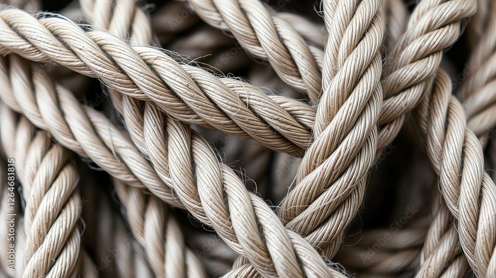 A close-up shot of a tightly wound rope against a blurred background, showcasing the intricate textures and patterns of the fibers, intricate, blurred background A close-up shot of a tightly wound rope against a blurred background, showcasing the intricate textures and patterns of the fibers, intricate, blurred background