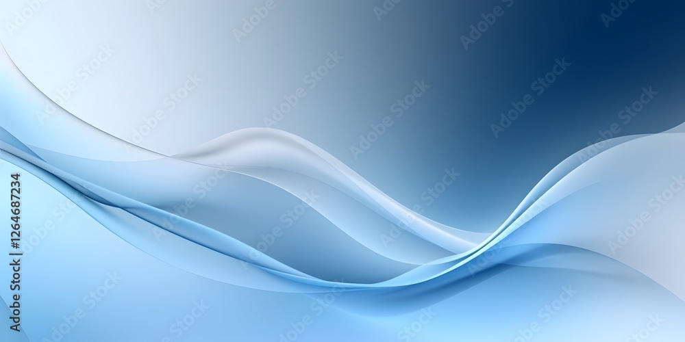 Obraz premium Blue abstract wave background design