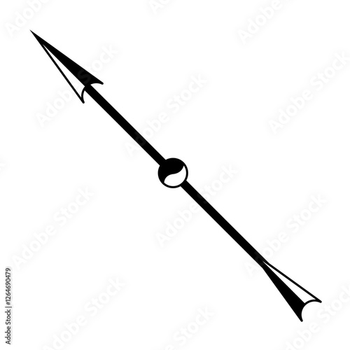 North arrow on the map, cartographic navigation element north pointer