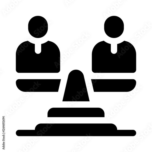 ethical practices glyph icon
