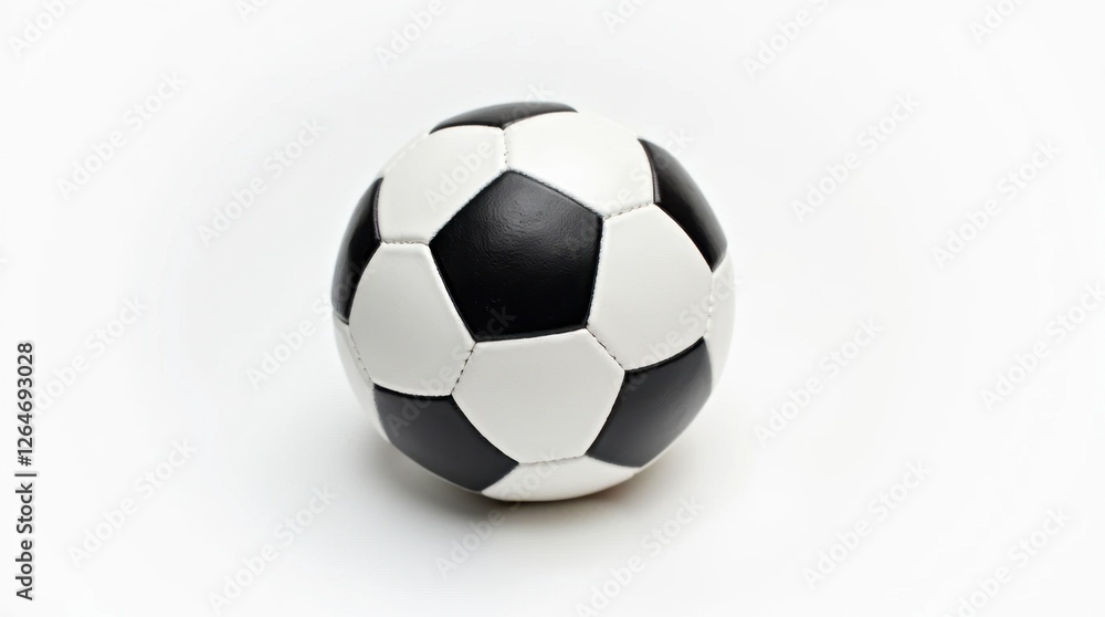 Naklejka premium Classic Black and White Football Soccer Ball