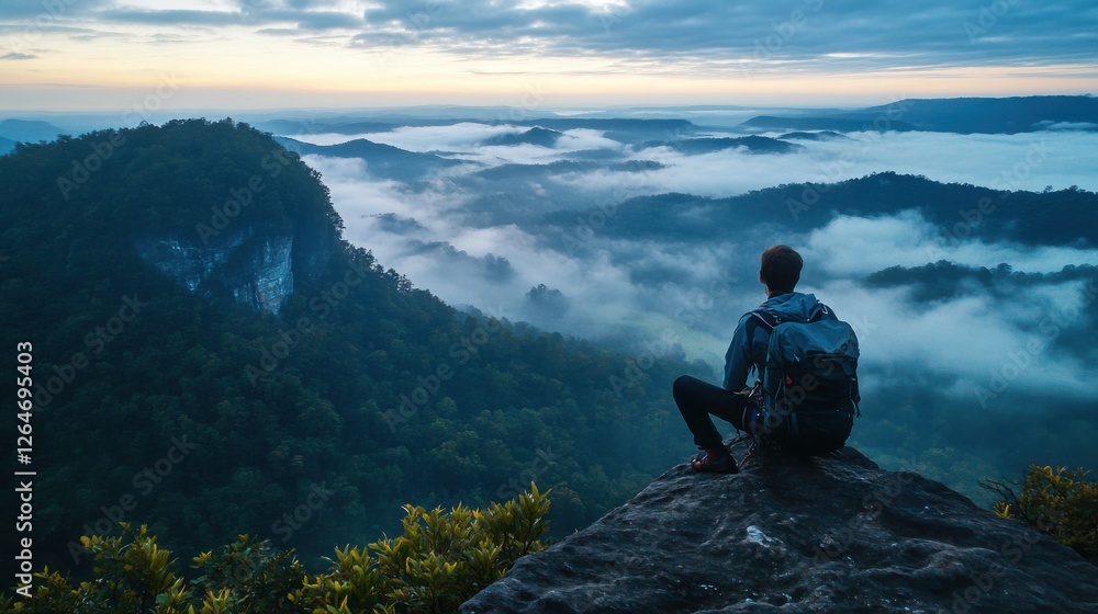 Freestyle snowboarder performing a backflip in extreme snowboarding action, snowcovered landscape creating a dramatic winter backdrop
