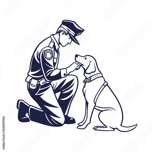 Animal rescue themed vector illustrations.