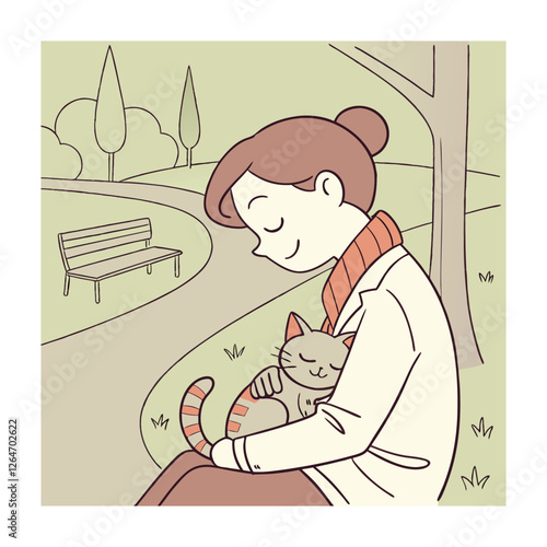 Animal rescue themed vector illustrations.