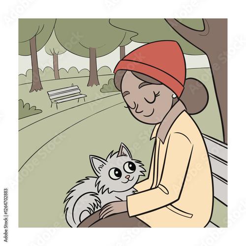 Animal rescue themed vector illustrations.