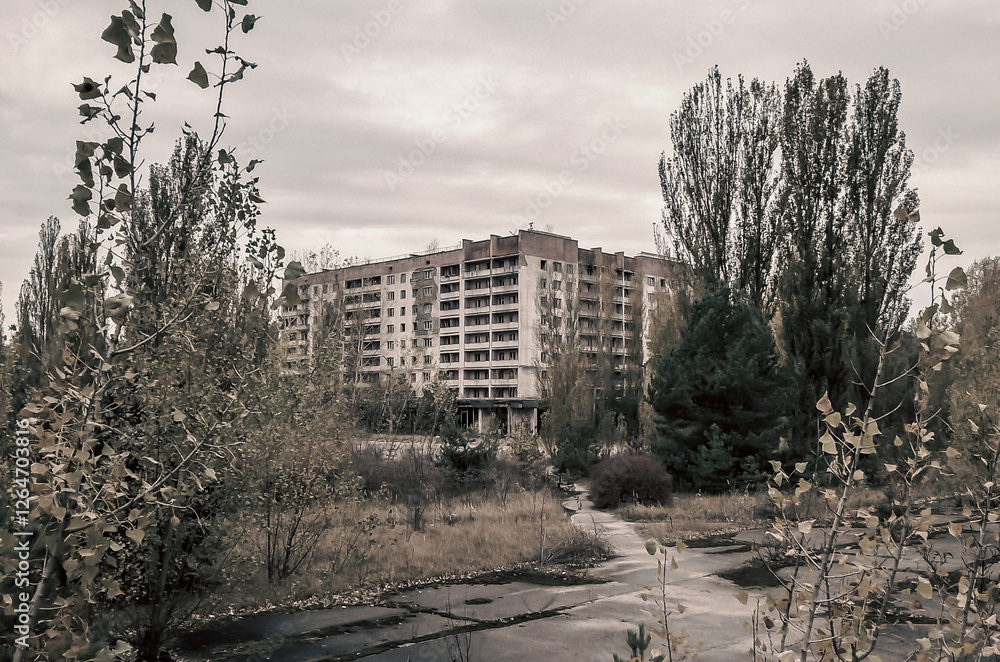 destroyed and burned houses in the city in Ukraine destroyed and burned houses in the city in Ukraine