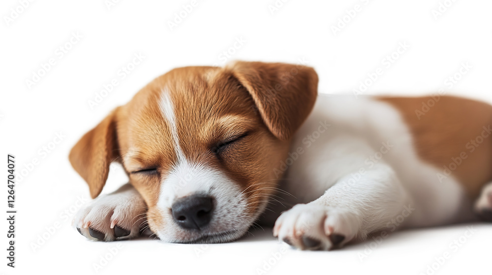 Cute beagle puppy, small brown and white dog breed, isolated on transparent background Cute beagle puppy, small brown and white dog breed, isolated on transparent background
