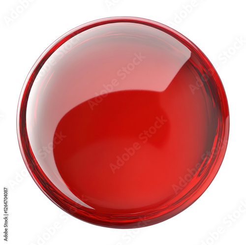 Free Download PNG Heart button sphere glossy red. - GFXLoad