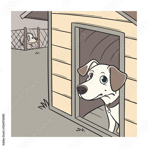 Animal rescue themed vector illustrations.