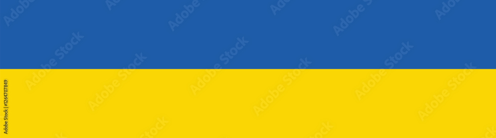 Flag of Ukraine. Ukraine flag long banner digital vector illustration Flag of Ukraine. Ukraine flag long banner digital vector illustration