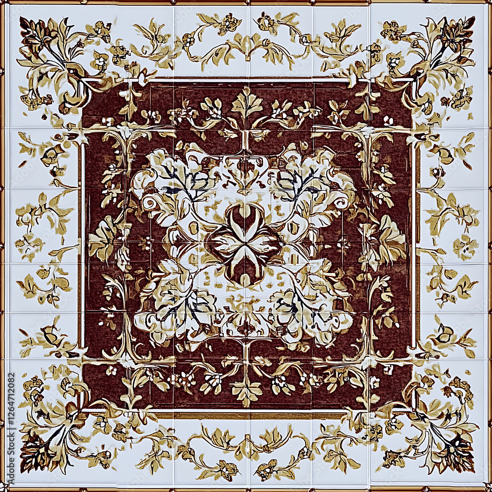 Naklejka premium Carpet or tile patterns for interior decoration