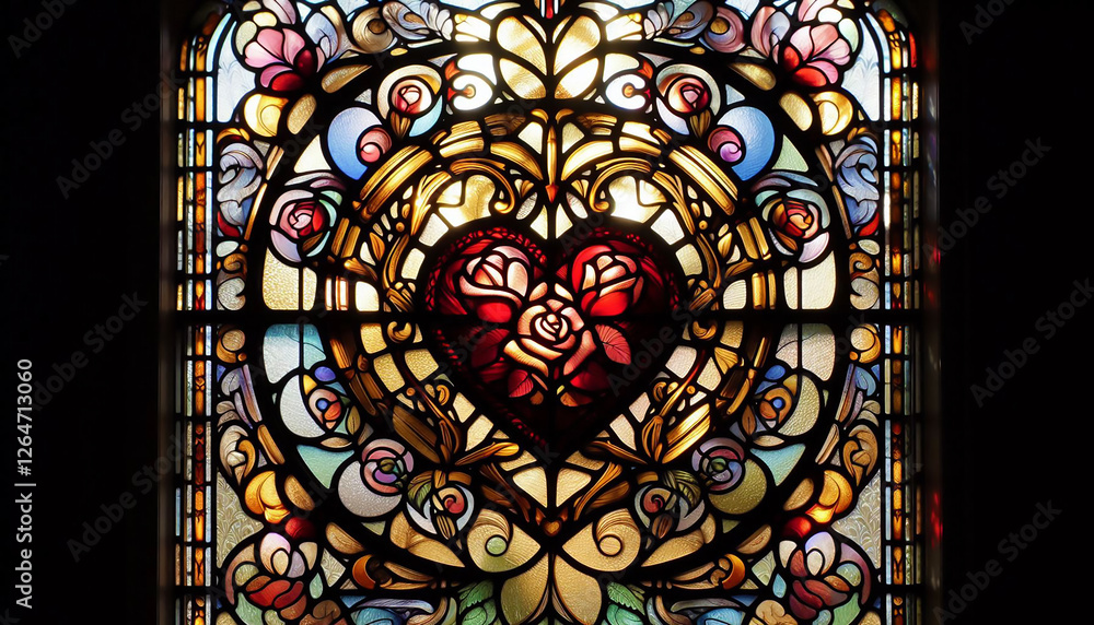 Romance in Every Ray – A Heartwarming Stained Glass Window Romance in Every Ray – A Heartwarming Stained Glass Window