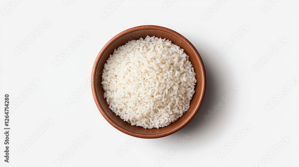 Japanese rice Bowl of uncooked white rice Japanese rice Bowl of uncooked white rice