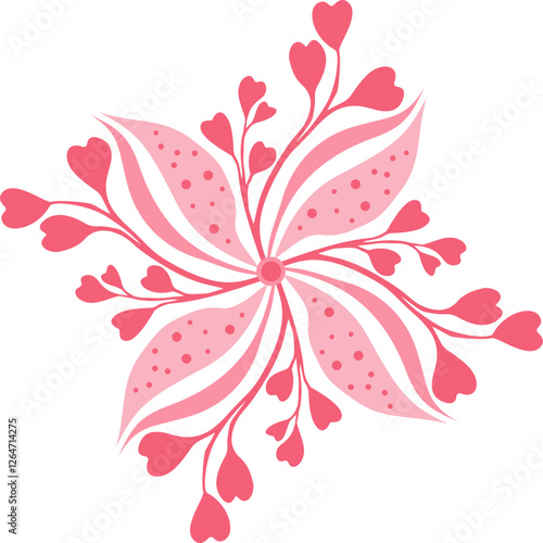 Romantic Floral Whirl
