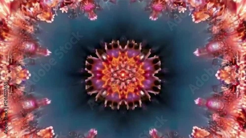 virus on a black background