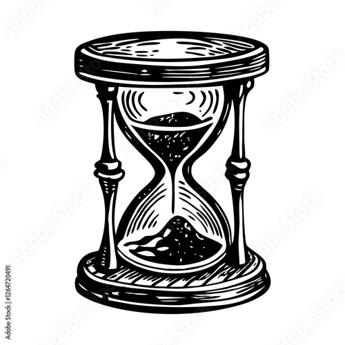 Vintage illustration of a sand watch