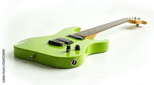 Lime Green Electric Guitar with High Gloss Finish