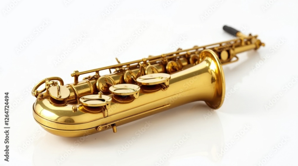 Fototapeta premium Polished Golden Saxophone