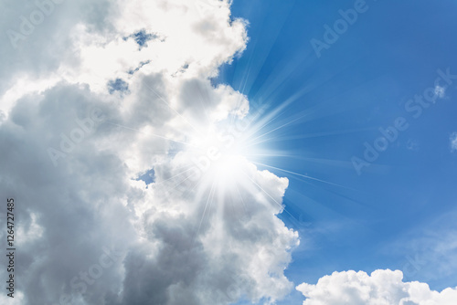 Billede på lærred Sky and clouds for backgrounds, outdoors, nebula, nimbus