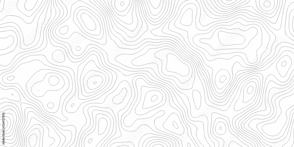 Topo contour map on white background Geography landscape, Topographic contour lines. Seamless pattern with lines Topographic map. Geographic mountain relief diagram line wave carve design. Topo contour map on white background Geography landscape, Topographic contour lines. Seamless pattern with lines Topographic map. Geographic mountain relief diagram line wave carve design.