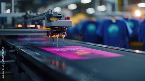 Wallpaper Mural Factory Automated Textile Printing, Conveyor Belt, Shirts Torontodigital.ca