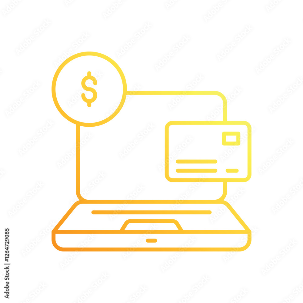 Online Payment vector icon Online Payment vector icon