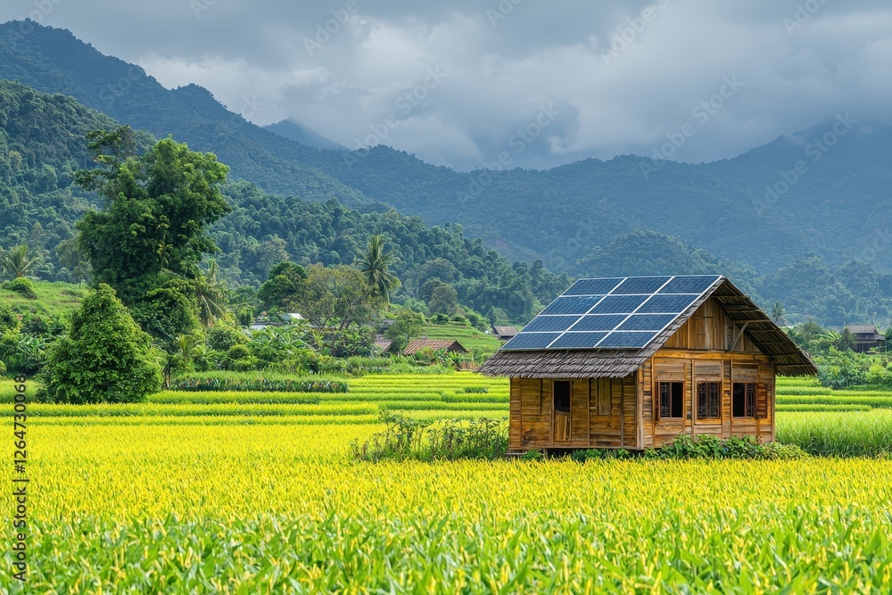 Rural landscape photography eco-friendly farming and lush green environments Rural landscape photography eco-friendly farming and lush green environments