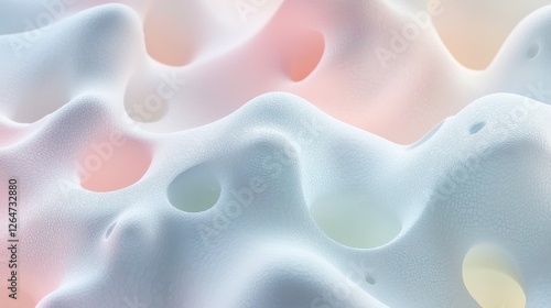 Wallpaper Mural A soft, organic blob texture in pastel colors for a calming design. Torontodigital.ca