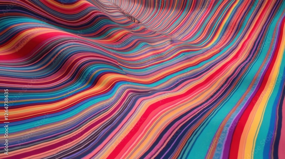Abstract Surreal Rainbow Stripe Pattern Abstract Surreal Rainbow Stripe Pattern