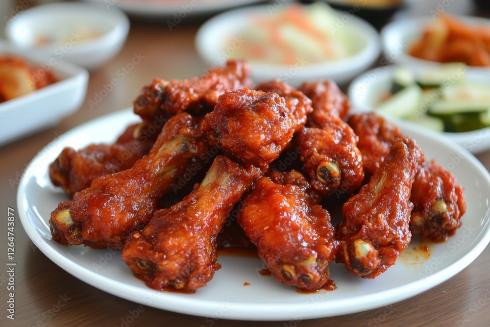 Galbi Korean Chicken Wings: Crispy Fried Chicken with Spicy Korean Galbi Sauce Galbi Korean Chicken Wings: Crispy Fried Chicken with Spicy Korean Galbi Sauce