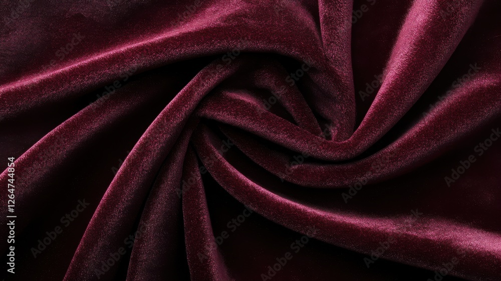 Fototapeta premium Dark Burgundy Crimson Abstract Velvet Fabric Background
