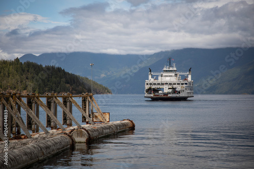Ferry in the Sunshine Coast, British Columbia, Canada