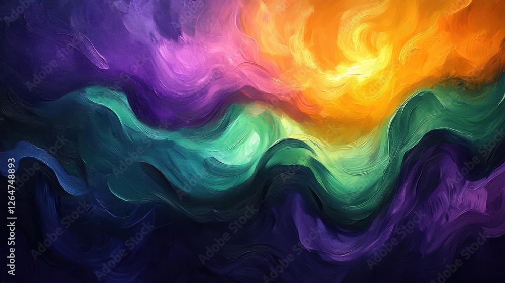 Luminous flowing shapes. Bright gradients in pistachio green and sunset purple. Tapering curves merging into abstract designs. Luminous flowing shapes. Bright gradients in pistachio green and sunset purple. Tapering curves merging into abstract designs.