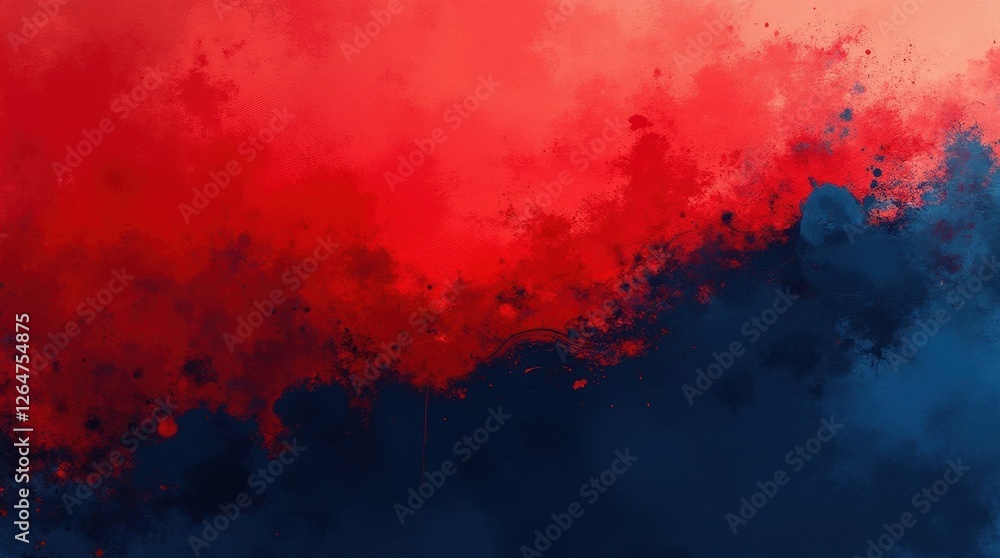 Bold Brushstroke Background with Red and Navy Blue Bold Brushstroke Background with Red and Navy Blue