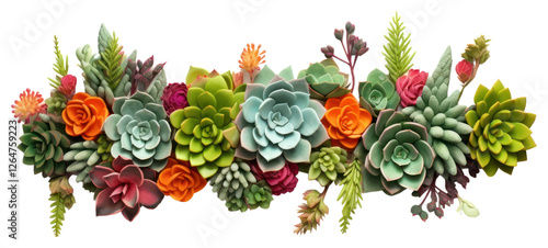 Wallpaper Mural PNG Succulent floral border flower plant art. Torontodigital.ca