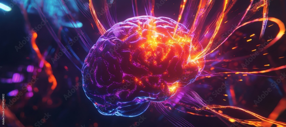 Vibrant neural connections in a bioluminescent digital mind Vibrant neural connections in a bioluminescent digital mind