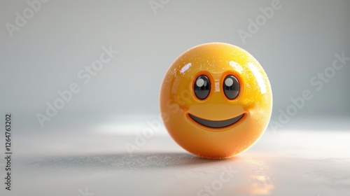 Wallpaper Mural 3D realistic emoji from an elevated and diagonal perspective, capturing detailed textures and expressions on a white background Torontodigital.ca