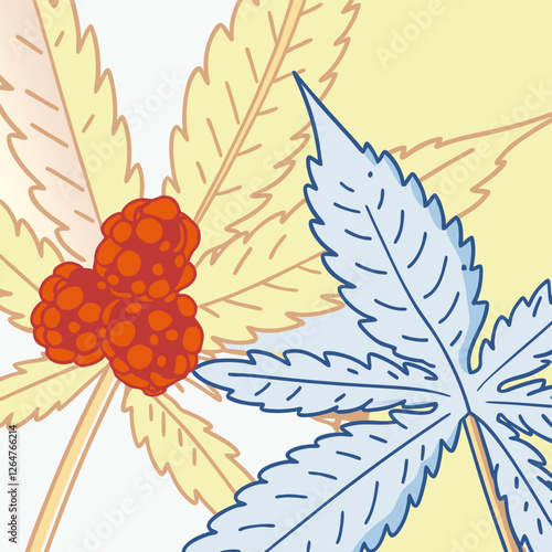 Cannabis leaf, hemp plant, growing medical cannabis in special conditions for medical needs, hemp plant, cbd
