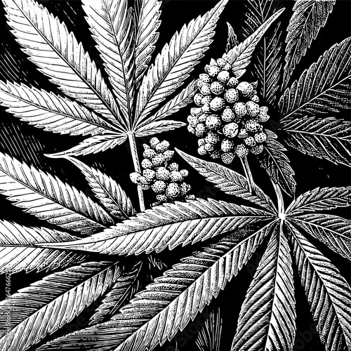 Cannabis leaf, hemp plant, growing medical cannabis in special conditions for medical needs, hemp plant, cbd