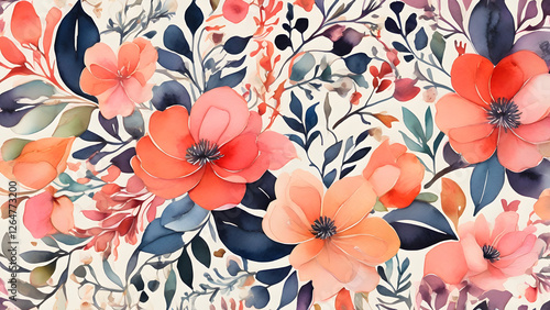 A soft and romantic floral pattern perfect for creating feminine designs.