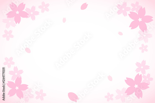 桜背景ピンク