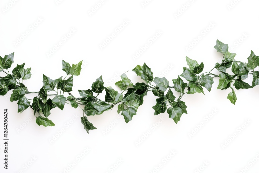 Elegant and lush Christmas garland displayed on a clean white background perfect for festive decorations and holiday cheer Elegant and lush Christmas garland displayed on a clean white background perfect for festive decorations and holiday cheer