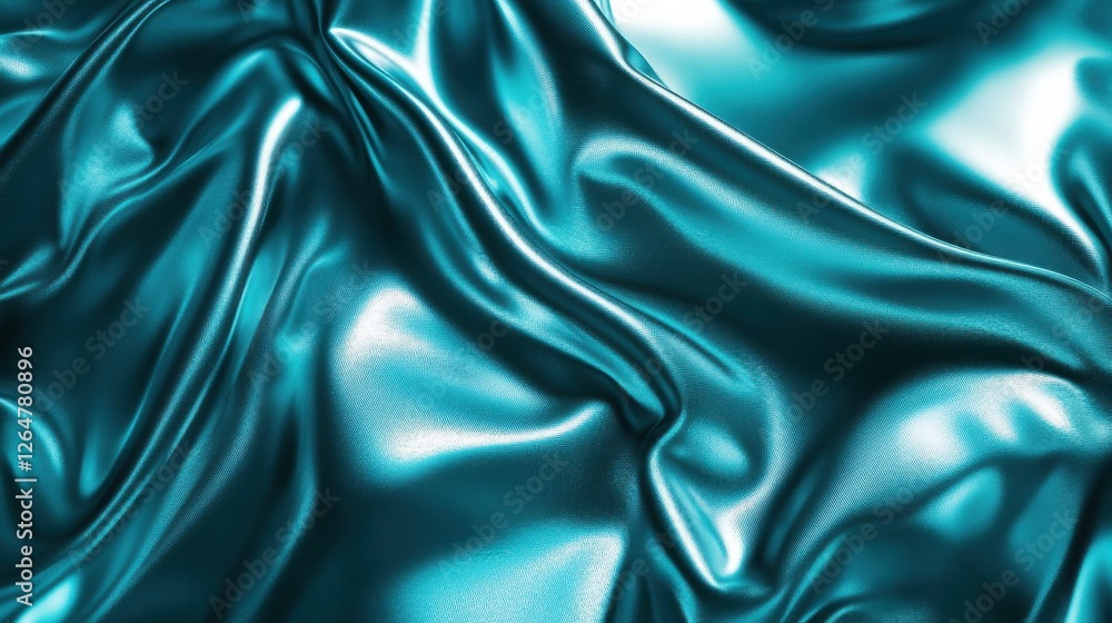 Obraz premium Turquoise Teal Metallic Gradient Abstract Texture