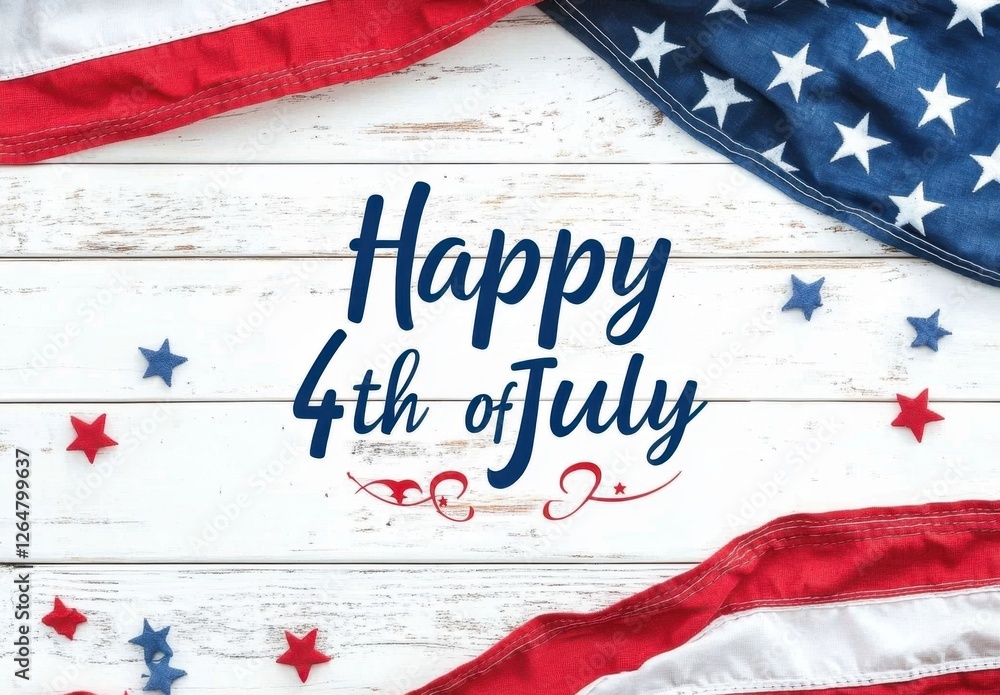 Happy 4th of July Patriotic Design