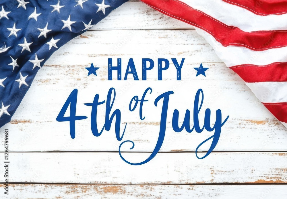 Happy 4th of July Patriotic Design