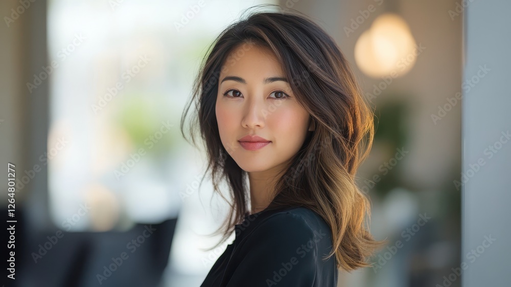 Portrait of a woman with soft focus background Portrait of a woman with soft focus background