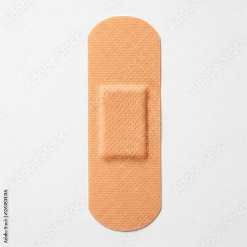 A band-aid plaster on a white background