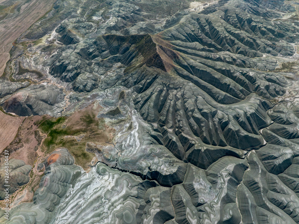 Aerial view of Ankara, Nallıhan Bird Paradise.