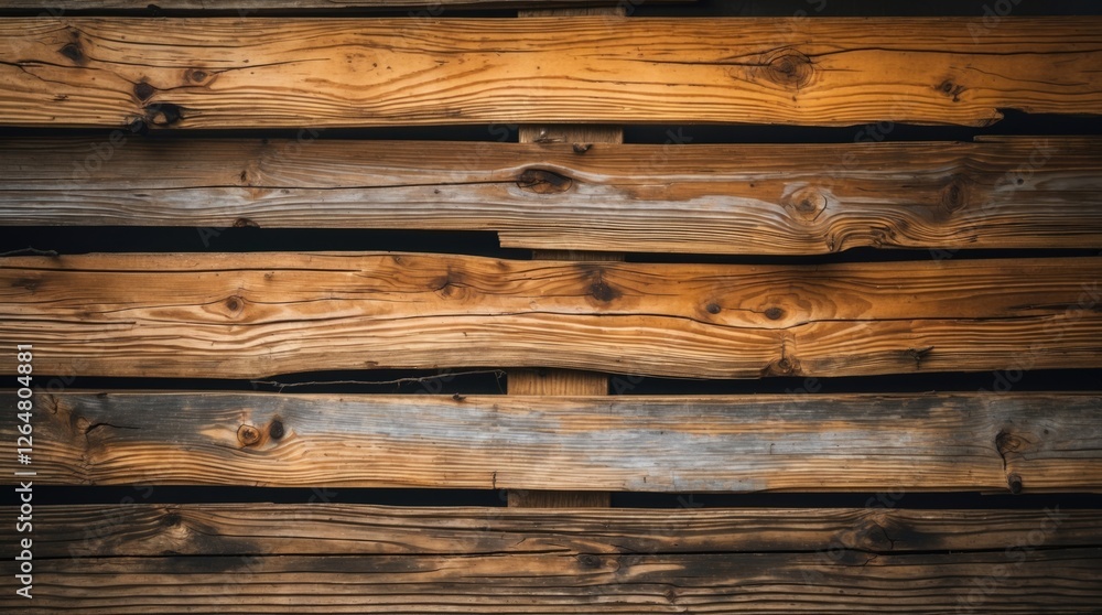 Textured wooden planks background in various brown shades natural rustic design with copy space for text
